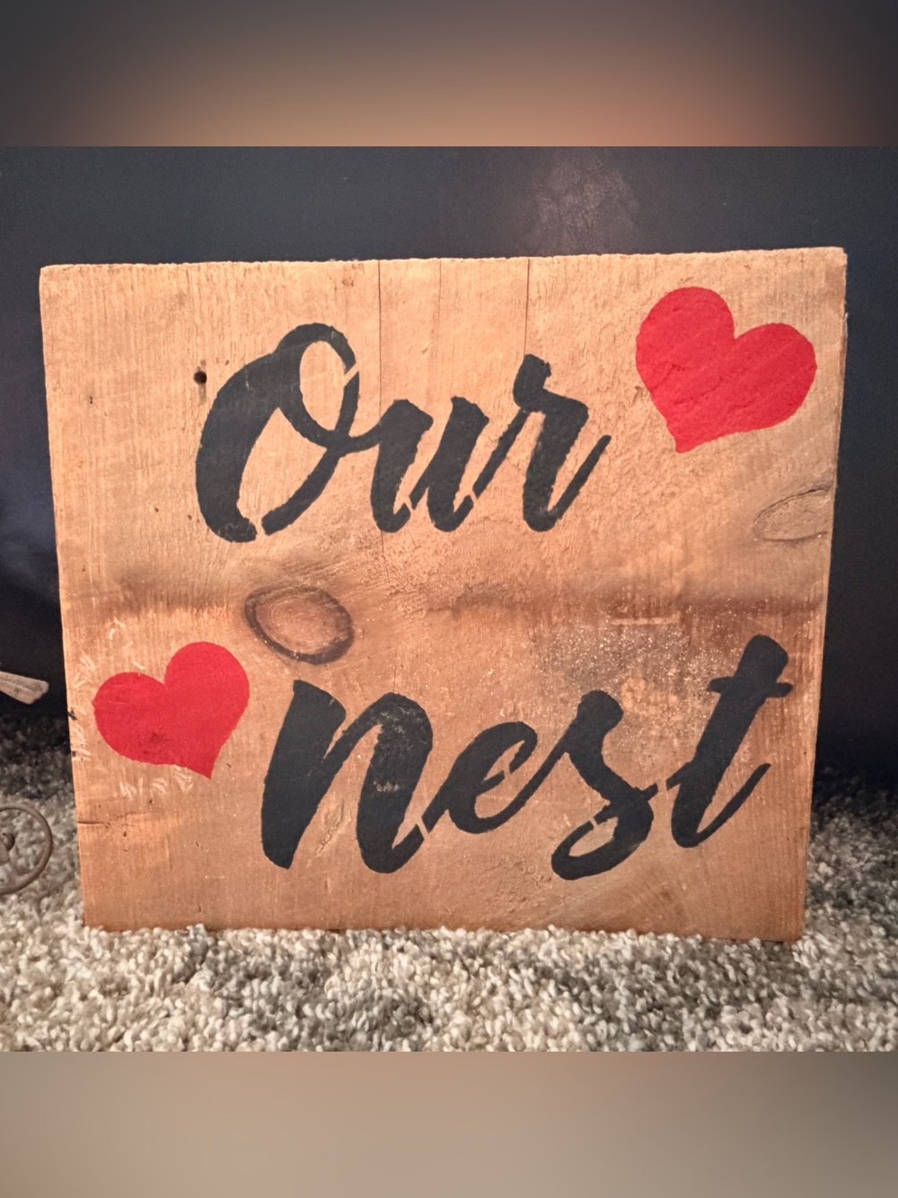 “Our Nest” Barn Wood Sign